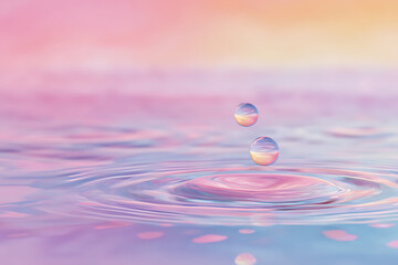 A beautiful pastel water background with a pink and gardiant color