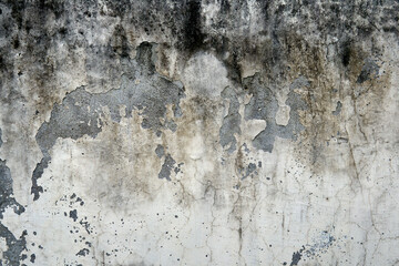 Textured Grungy Concrete Wall with Weathered Stains