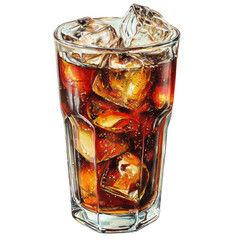 Icy Cola: Refreshing Dark Soda Art