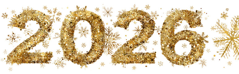 Glittering 2026: A Golden New Year's Sparkle