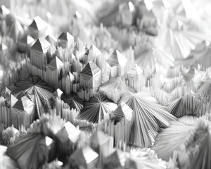 Abstract Geometric Shapes Grayscale Texture