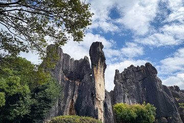 Stone Forest, Shilin, Kunming in Yunnan province, China.