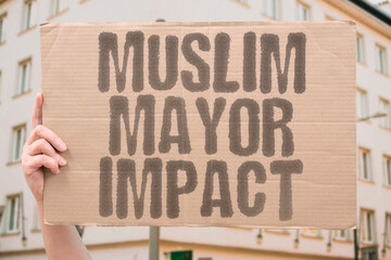 "Muslim   Mayor   Impact" Community empowerment through historic Muslim mayor election victory. COMMUNITY. EMPOWERMENT. MUSLIM. MAYOR. VICTORY.