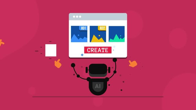 AI crafting dynamic ad creatives, accelerating advertising campaign performance and enhance click trough rates.