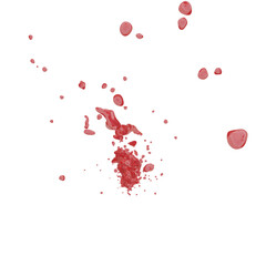 Liquid splash isolated transparent background 3d rendering
