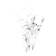 Liquid splash isolated transparent background 3d rendering
