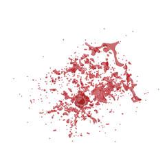 Liquid splash isolated transparent background 3d rendering
