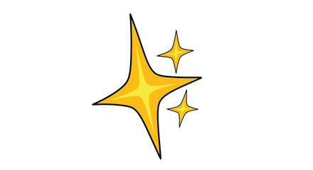 Sparkle Icon Illustration Shining Star Design Element, Suitable for Various Creative Projects & Websites