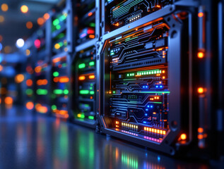 3D Render of Advanced Circuit Processing Hub