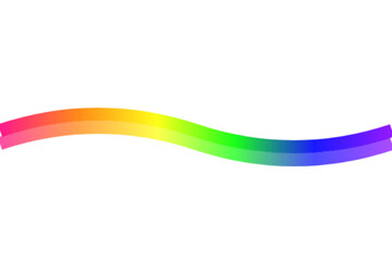 Rainbow Ribbon Wave Gradient Abstract Design