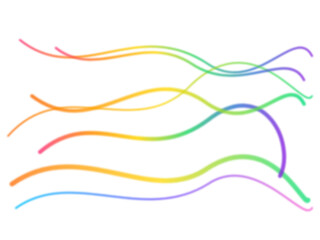 Dynamic Multicolor Wavy Line Abstract Pattern