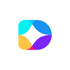 d initial logo using ai model