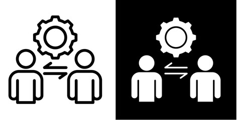 Mentor-Mentee Pair  Icon Set Multiple Style Collection