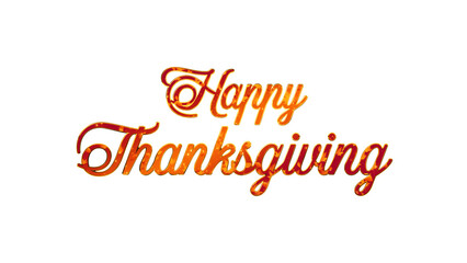 happy thanksgiving golden text with autumn leaves and gold glitters on transparent background,png fall season sale isolated design element	