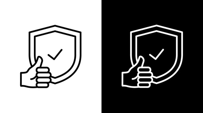 Reliability  White Icon Set Design