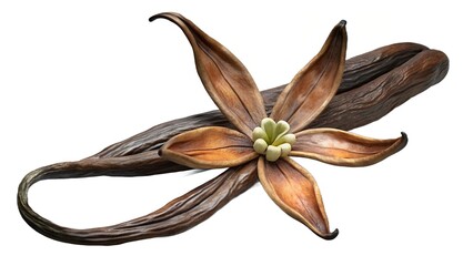 vanilla pods and flower