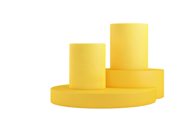 Geometric shapes in yellow color