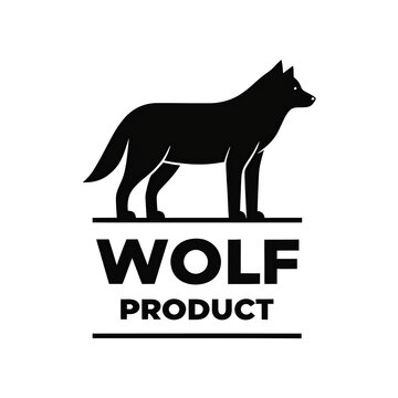 vector image of a wolf