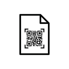 Paper Document with Printed QR Code