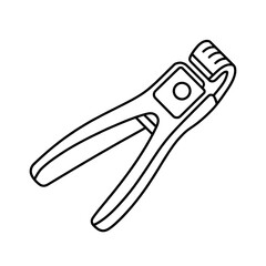 nail clipper coloring page line art