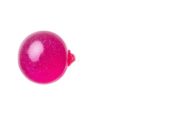 Shiny pink ball, a vibrant and playful object