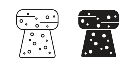 Cork icon. Symbol, logo illustration. graphic icon set