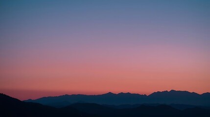 Fototapeta premium sunset over the mountains