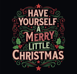 merry christmas lettering