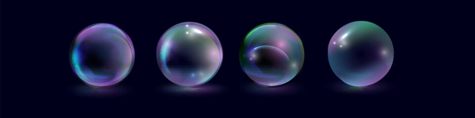 Sphere shield abstract energy protection spheres. Force field globe shell. Dome barrier technology vector set.