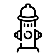 hydrant line icon