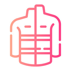 jacket gradient icon