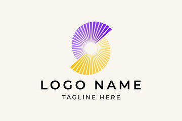 Letter S  Sun Logo vector image