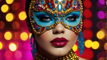 Mardi Gras Masked Glam 