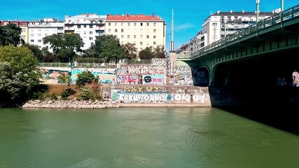 Donaukanal in Vienna, 28 August 2025, Vienna, Austria.
