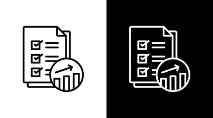 Impact Assessment  White Icon Set Design