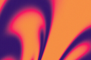 Dynamic abstract background with smooth blurred shapes in vibrant orange, purple and pink gradient tones