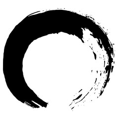 Elegant black ink brush strokes for creative grunge backgrounds