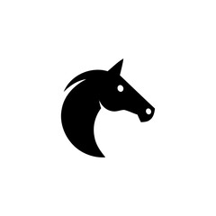 Obraz premium Horse head simple shape