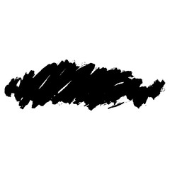 Hand drawn black ink brush strokes for grunge backgrounds