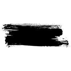 Fototapeta premium Hand drawn black ink brush strokes for grunge style designs
