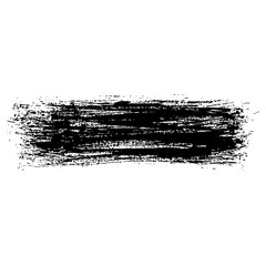Hand drawn black ink brush strokes for grunge themed designs