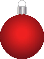Red ball with shiny gradient