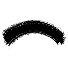 Hand drawn black ink brush strokes for creative design backgrounds