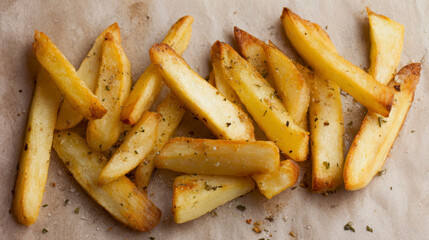 Rustic Homemade French Fries &ndash; AI Generative