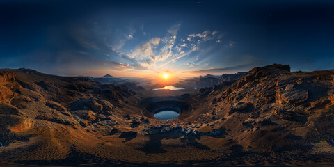 Asteroid impact v5 8K VR 360 Equirectangular Spherical Panorama