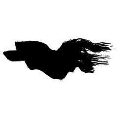 Dynamic hand drawn black ink brush strokes for grunge backgrounds