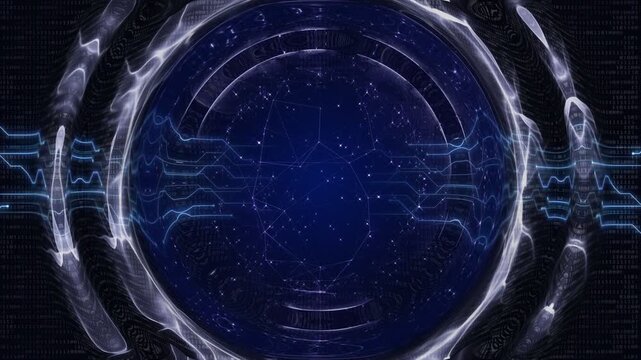 Empty Technology Animation Background, Loop
