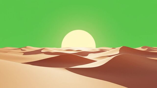 砂漠風景ミニマル日の出淡い影