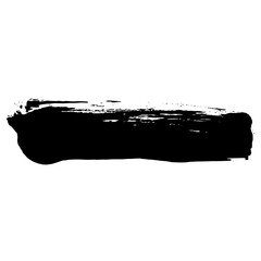 Hand drawn black ink brush strokes suitable for grunge designs