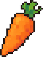 Fototapeta premium Pixelated Carrot